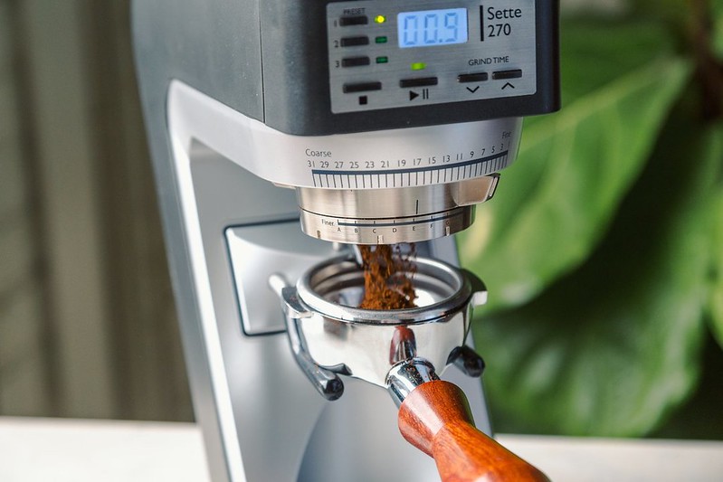 Baratza Sette 270 với ba chế độ hẹn thời gian xay (10, 20 & 30s)