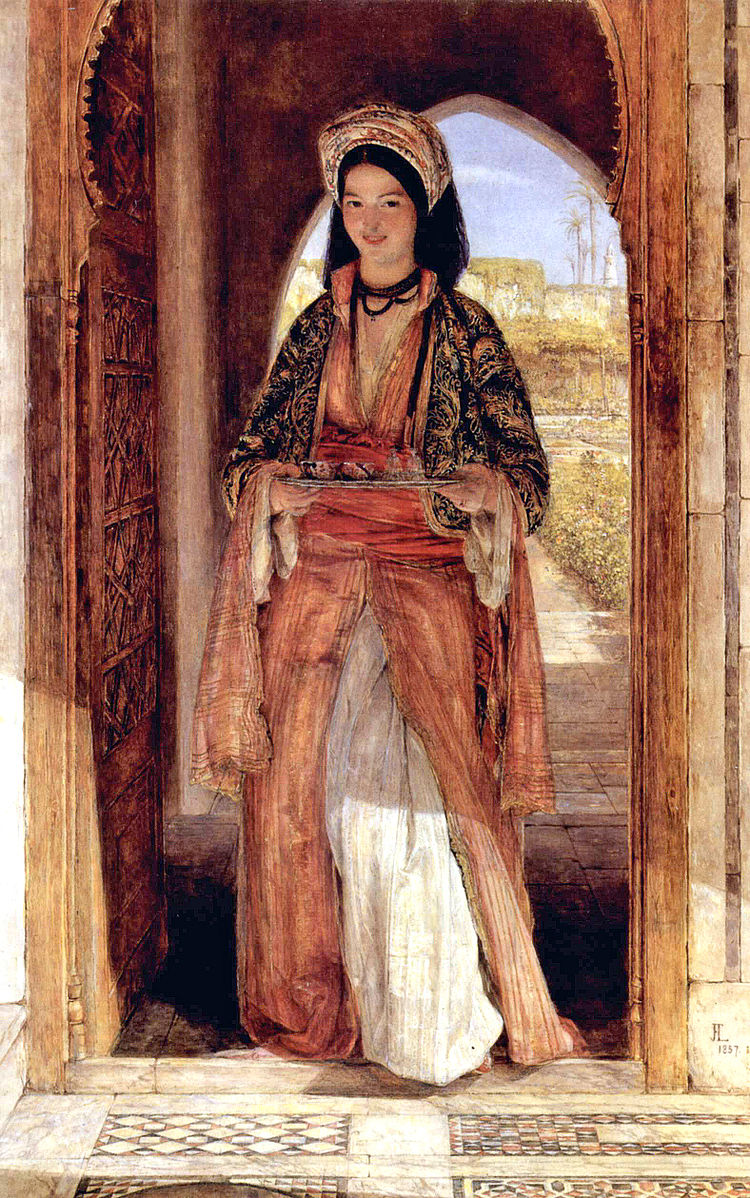 Người phục vụ cà phê ở Ottoman - Cairo, Ai Cập - 1857