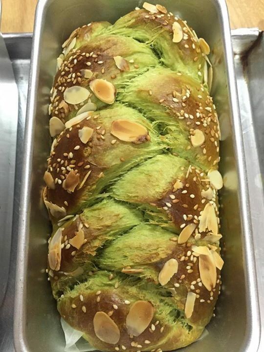 kinh nghiệm làm bánh mì hoa cúc trà xanh 20