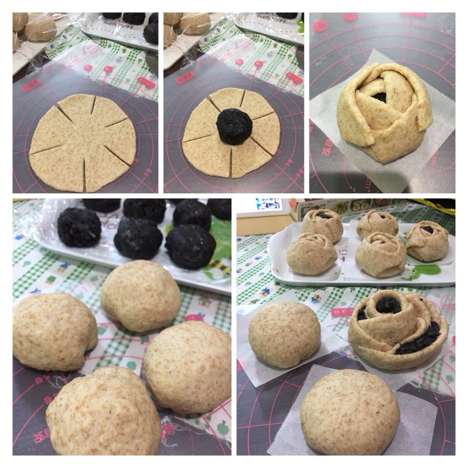 cách làm bánh bao mè đen 1 cách làm bánh bao Cách làm bánh bao mè đen càng ăn dáng càng đẹp cach lam banh bao me den 1
