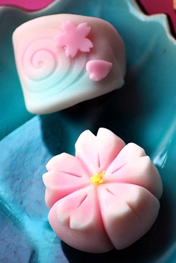 wagashi-sakura-2 wagashi Wagashi &#8211; Món bánh ngọt truyền thống Nhật Bản đẹp tựa bức tranh wagashi sakura 2