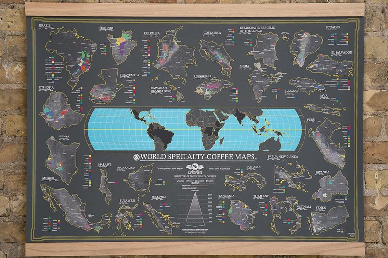 Bản đồ cà phê thế giới - World Coffee Map (1)