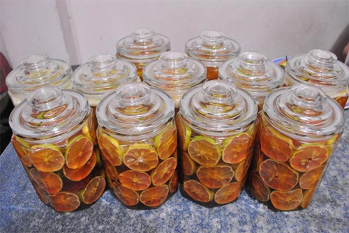 Mật ong ngâm chanh đào - amthuc35